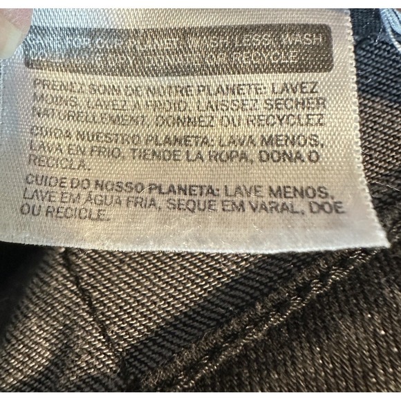 Levi's 505 Jeans Women's size 10 black mid rise Straight Leg stretch classic - Picture 5 of 7